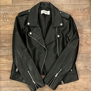 Women's Black Leather Jacket